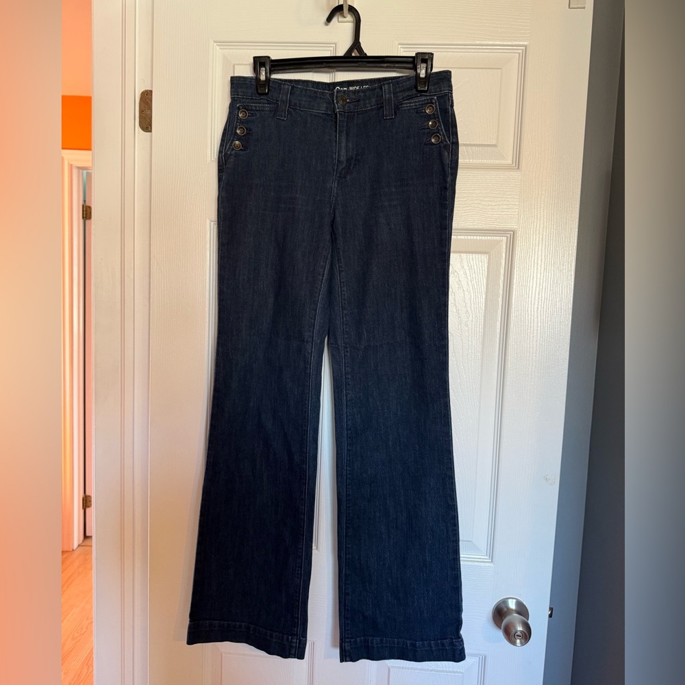 GAP Dark Blue Wide Leg Jeans